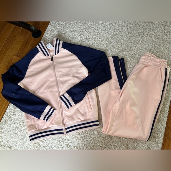 Women’s Small Pink and Navy Track Suit - Picture 1 of 11